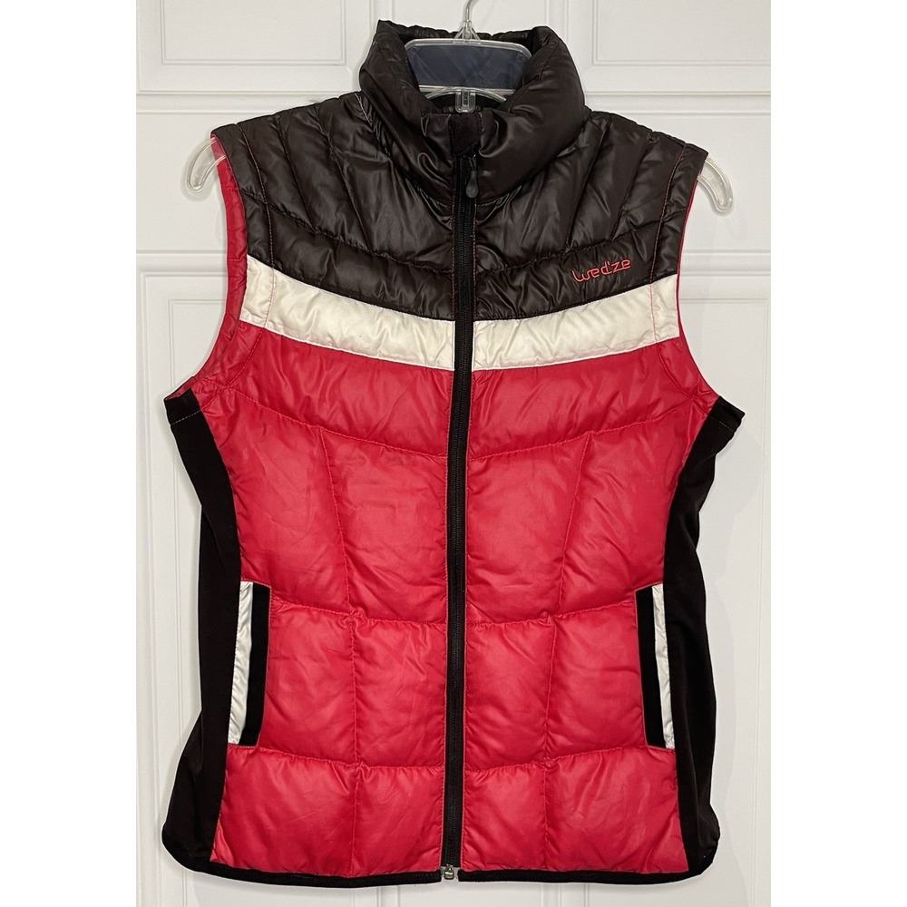 Wed'ze Decathlon Mideet Men's Small Duck Down Insulated Black Puffer Ski Vest